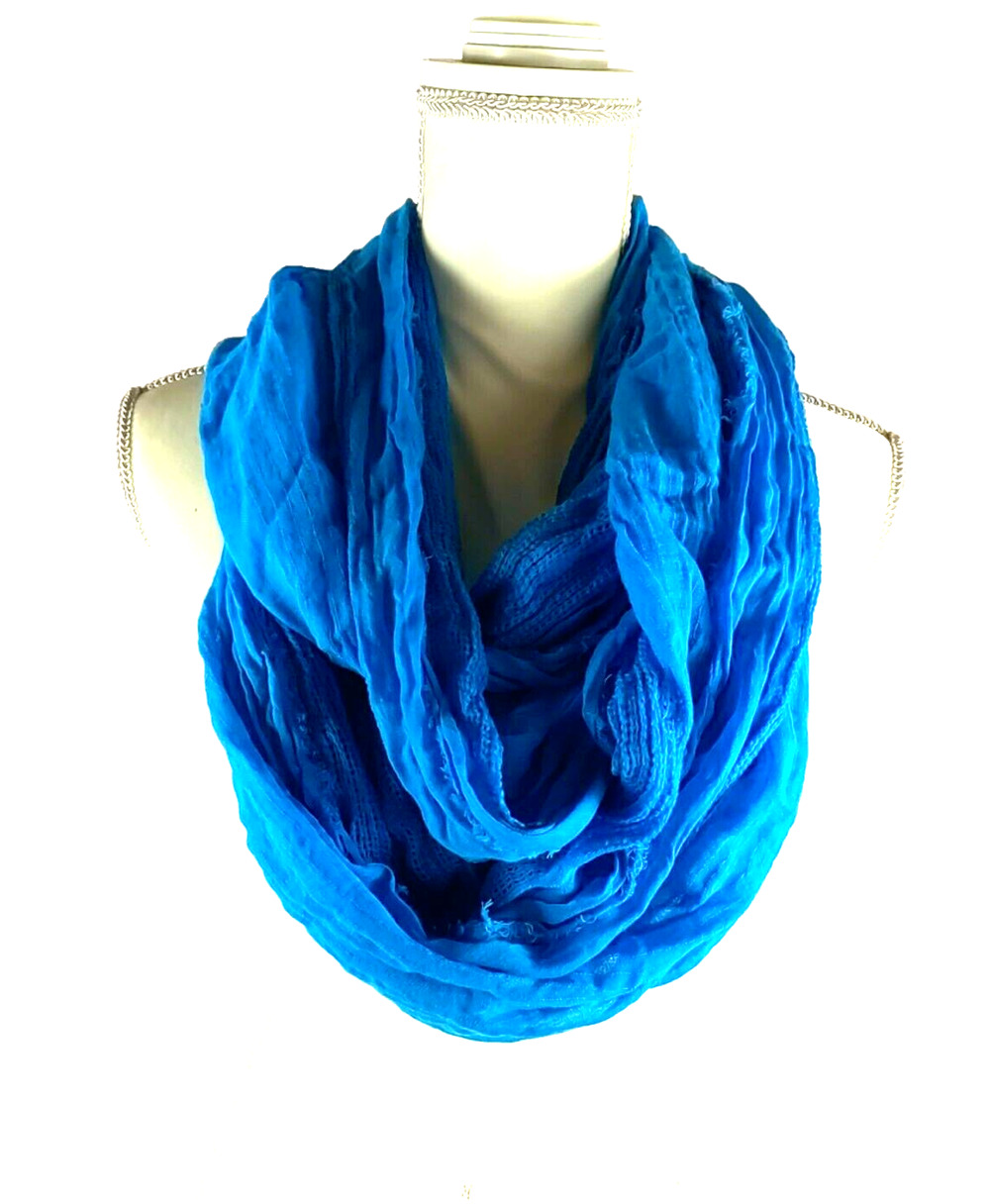Infinity Scarf Blue 18 X 70